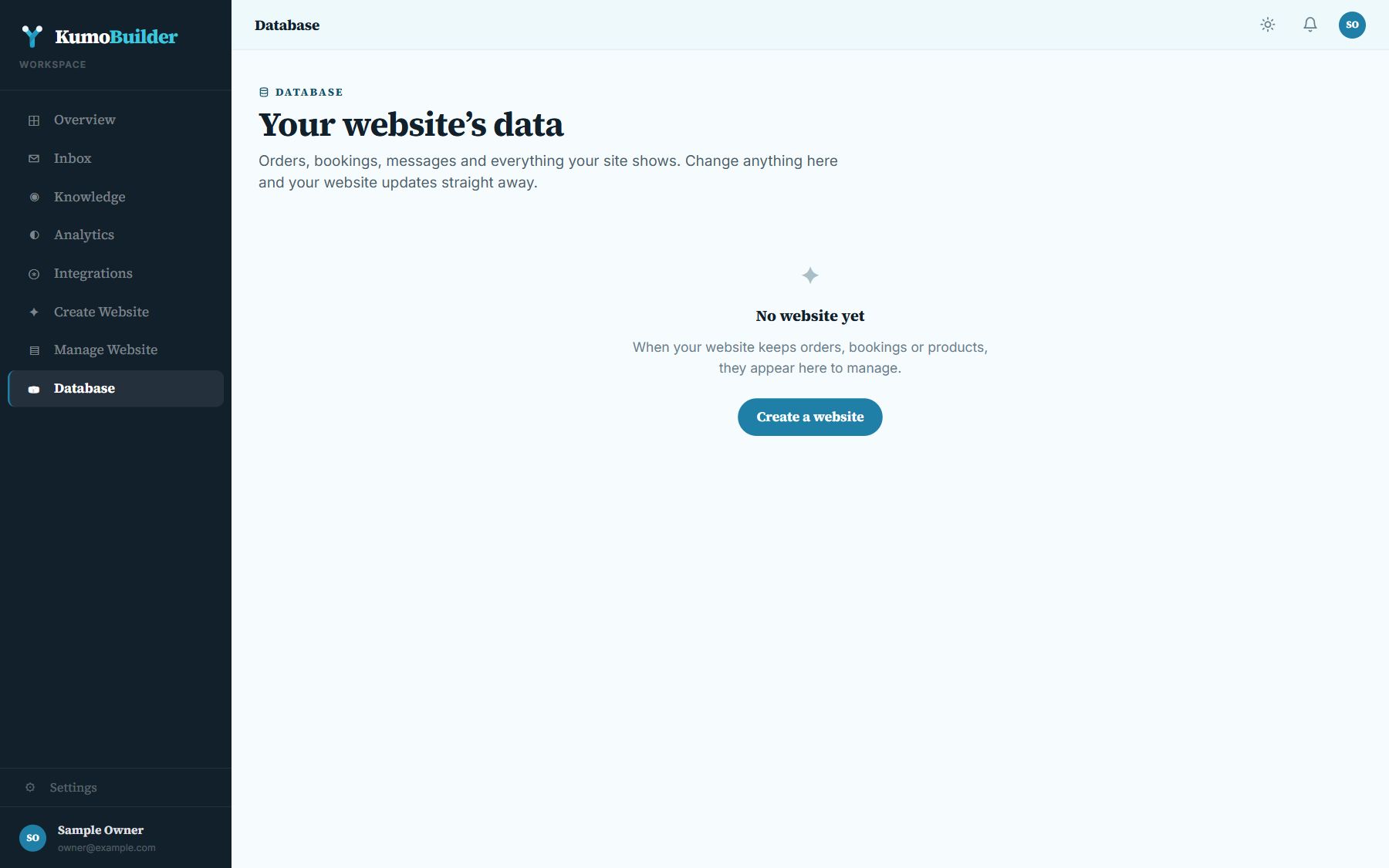Database: where a website’s orders, bookings and products appear